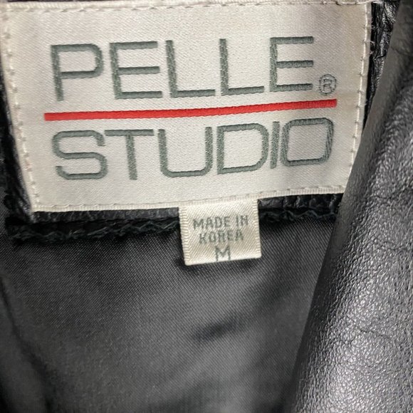 VTG Wilson’s Leather Pelle Studio Women’s Thinsulate Leather Jacket Medium Black - Picture 8 of 15